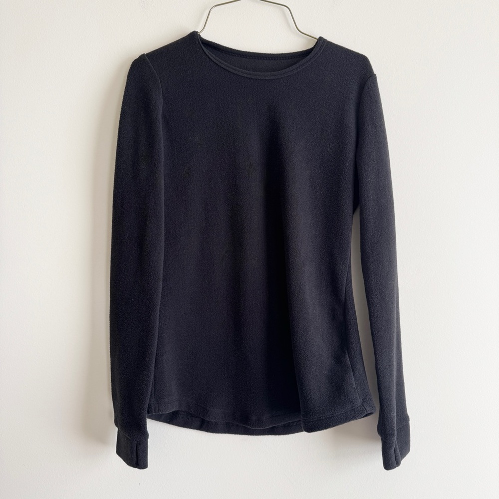 ClimateRight by Cuddl Duds Black Fleece Top – Size Small